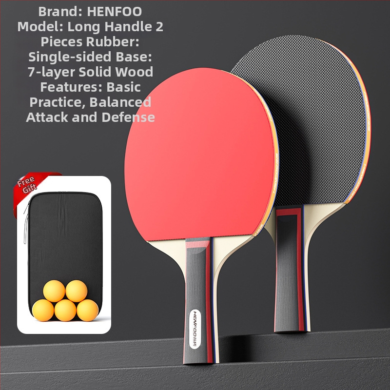 Asztalitenisz ütő készlet kezdőknek, masszívfa penge, invertált gumi, Shakehand fogás, 40 pár dobozban, megfelelő általános iskolásoknak