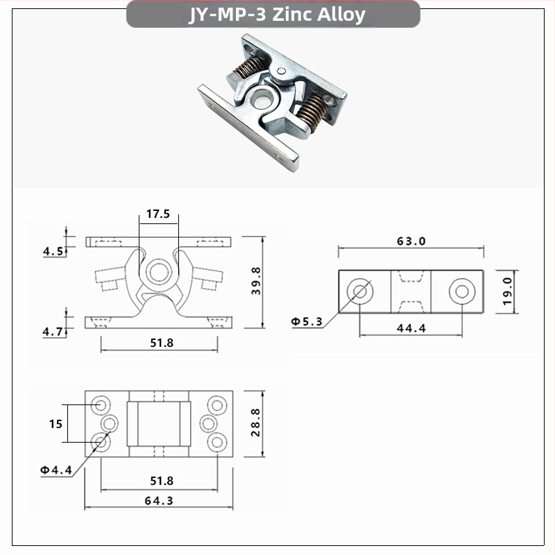 Bufer ușă MP1105, aliaj de zinc, montaj pe perete, acționare manuală, Nocan
