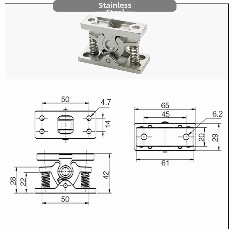 Bufer ușă MP1105, aliaj de zinc, montaj pe perete, acționare manuală, Nocan