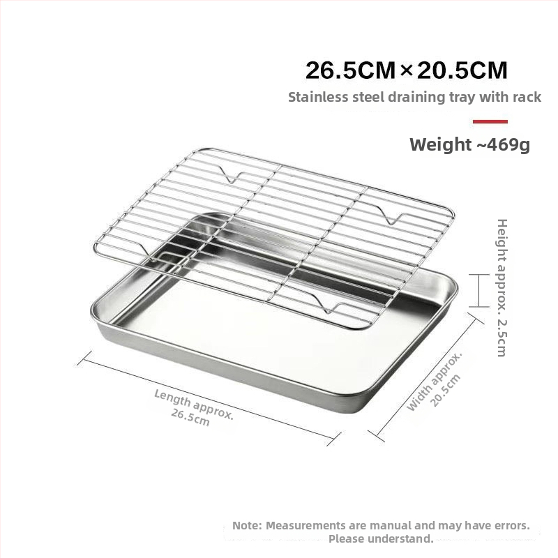 Ανοξείδωτο τετράγωνο ταψί ατμού με φίλτρο – κατάλληλο για μικροκύματα, γυαλιστερή επιφάνεια