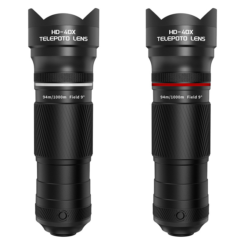 40x mobilni telefonski teleskopni teleobjektiv za fotografiranje na otvorenom na koncertima — 4K rezolucija, izlazna zjenica 36 mm