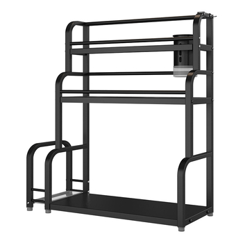 Raft de condimente din oțel inoxidabil, cu mai multe niveluri, de masă, fără găuri, stil modern minimalist