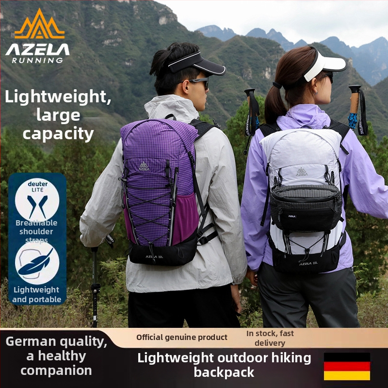 Планинска раница за туризъм - Нейлон, Унисекс, Дишаща, Ремък с въздушна подпора, За спорт на открито