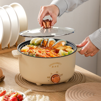 Kitchen Art DZG-1 Električno kuhalo s integriranim parovačem, 2 sloja, 1 unutarnji spremnik, kapacitet 2.1–4 L, upravljanje gumbom, brz para, shabu-shabu i grill
