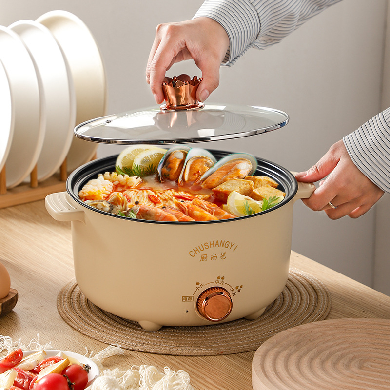 Kitchen Art DZG-1 Električno kuhalo s integriranim parovačem, 2 sloja, 1 unutarnji spremnik, kapacitet 2.1–4 L, upravljanje gumbom, brz para, shabu-shabu i grill