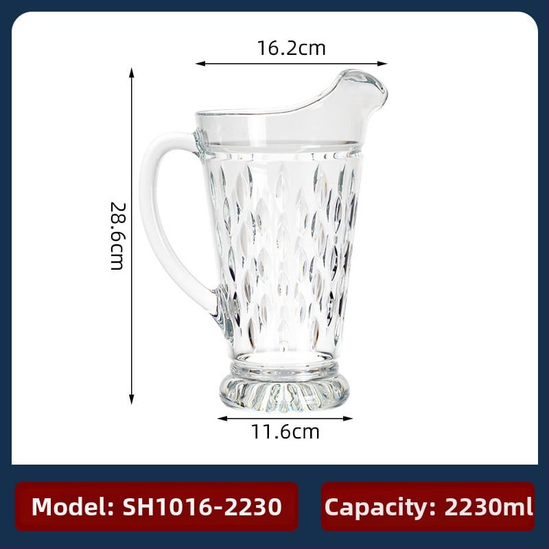 Κανά για κρύο νερό Garbo Daily Use με μοτίβο παγετώνα, από PC πλαστικό, κατάλληλη για χυμό, γάλα, ποτά και αρωματικό τσάι