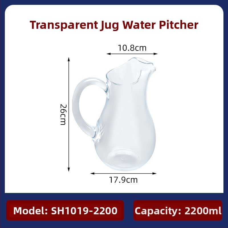 Κανά για κρύο νερό Garbo Daily Use με μοτίβο παγετώνα, από PC πλαστικό, κατάλληλη για χυμό, γάλα, ποτά και αρωματικό τσάι