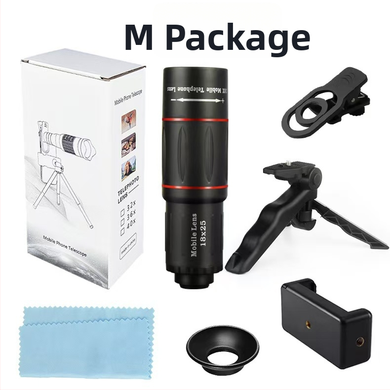 Teleskop s vonkajšou kamerou, teleobjektív 18x–64x, pre vonkajšie aktivity, YUCHUANG