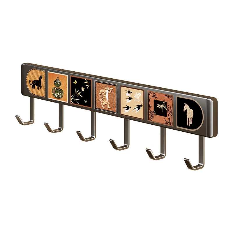 Πολυλειτουργική Κρεμάστρα Κουζίνας με Γάντζους, Αλουμίνιο Διαστημικής Ποιότητας, Τοίχου, Μοντέρνος Μινιμαλισμός, Περισσότερες από Τρεις Σειρές Γάντζων, Χωρητικότητα 0–1 kg