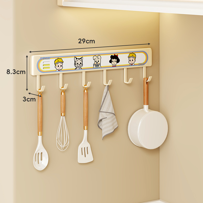 Πολυλειτουργική Κρεμάστρα Κουζίνας με Γάντζους, Αλουμίνιο Διαστημικής Ποιότητας, Τοίχου, Μοντέρνος Μινιμαλισμός, Περισσότερες από Τρεις Σειρές Γάντζων, Χωρητικότητα 0–1 kg