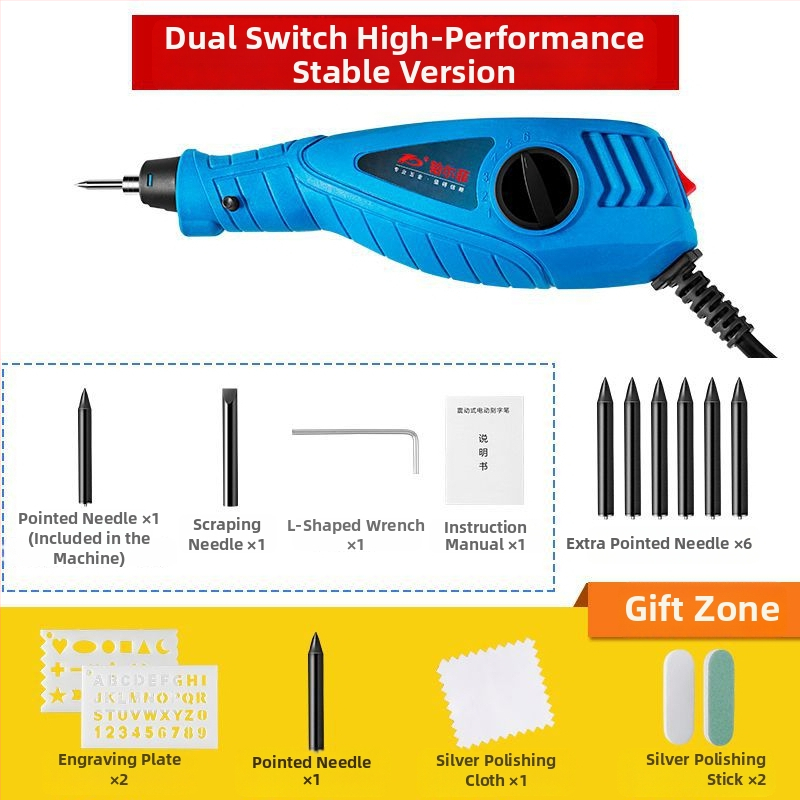 Elektromos gravíró toll fém megjelölésére