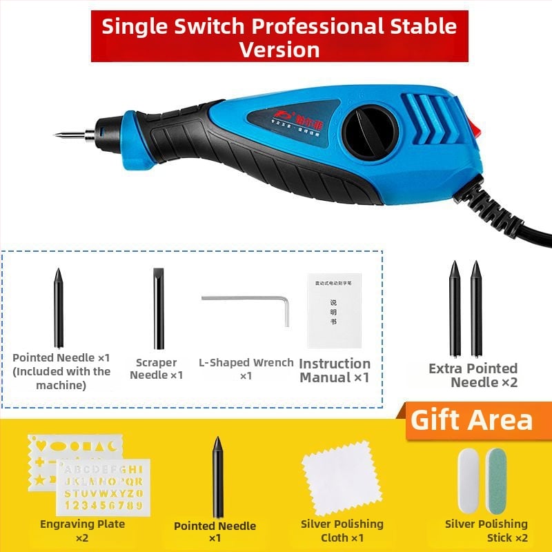 Elektromos gravíró toll fém megjelölésére
