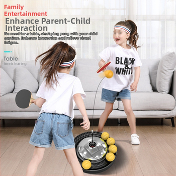 Tréner na stolný tenis pre domáce použitie – samostatné cvičenie, rodinné hranie, pre deti 3–5 rokov, verzia pre dospelých