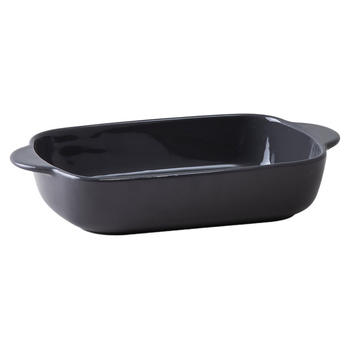 Tavă ceramică dreptunghiulară pentru cuptor, cu mânere duble, compatibilă cu microunde