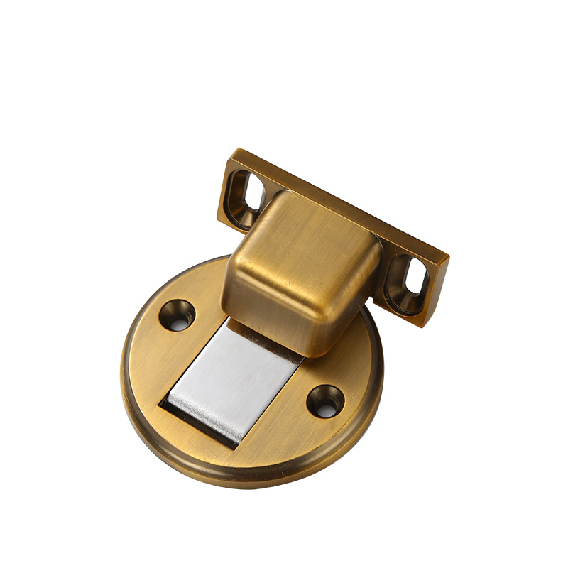 Stop magnet pentru ușă montat pe podea, model D07, din aliaj de zinc, control automat, instalare fără găuri.