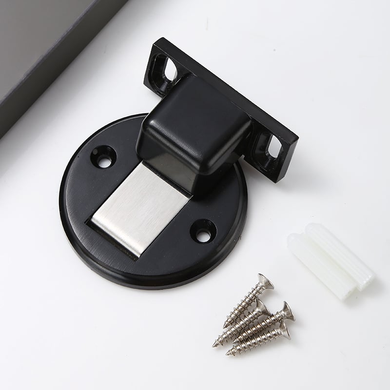 Stop magnet pentru ușă montat pe podea, model D07, din aliaj de zinc, control automat, instalare fără găuri.