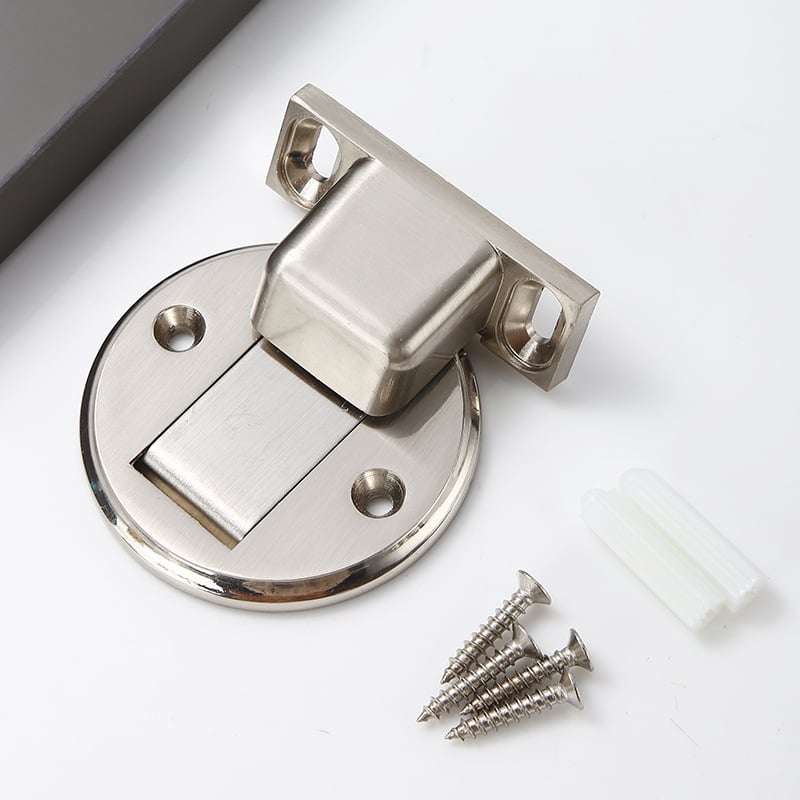 Stop magnet pentru ușă montat pe podea, model D07, din aliaj de zinc, control automat, instalare fără găuri.