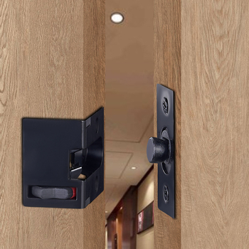 Lanț de ușă ascuns anti-furt, din oțel inoxidabil, încuietoare tip F, placare electrolitică