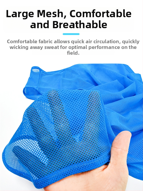 Prozračna mrežasta trening veste za košarku i nogomet s podesivim trakama – poliester