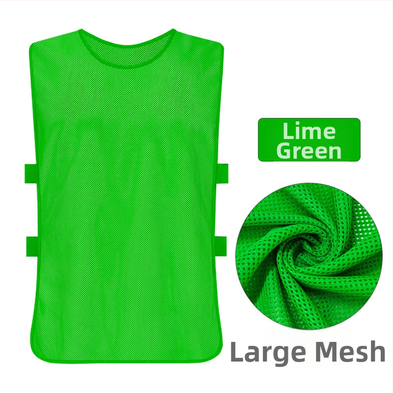 Prozračna mrežasta trening veste za košarku i nogomet s podesivim trakama – poliester