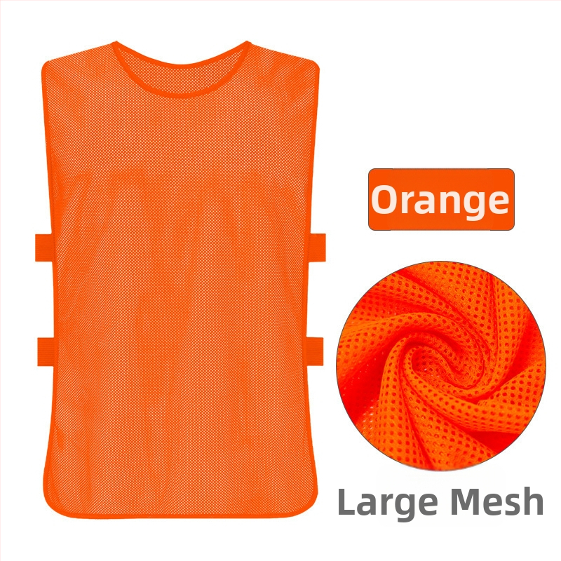 Prozračna mrežasta trening veste za košarku i nogomet s podesivim trakama – poliester