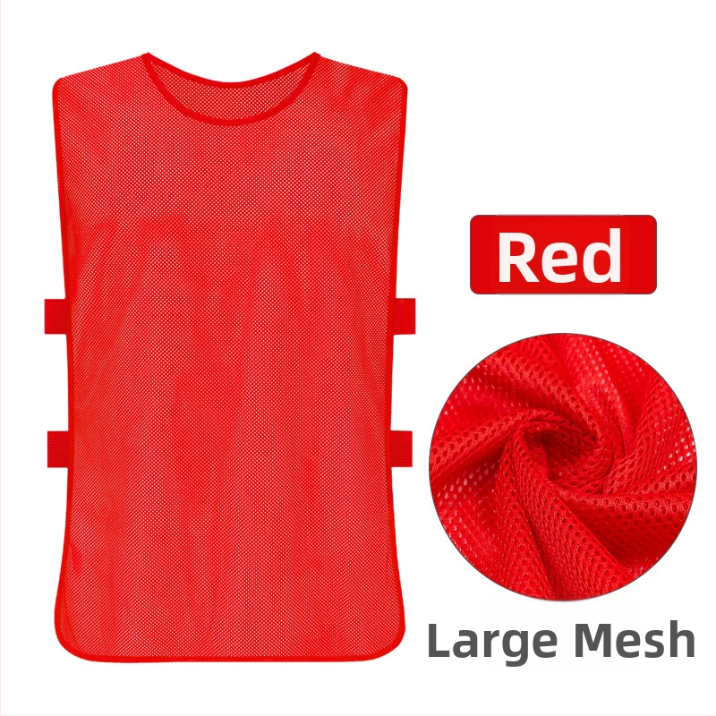 Prozračna mrežasta trening veste za košarku i nogomet s podesivim trakama – poliester