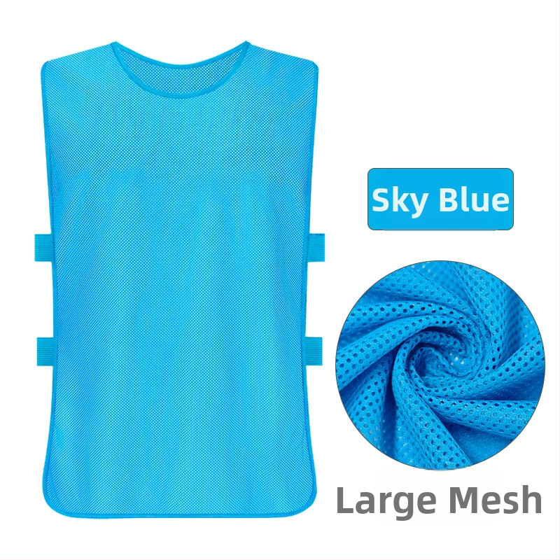 Prozračna mrežasta trening veste za košarku i nogomet s podesivim trakama – poliester