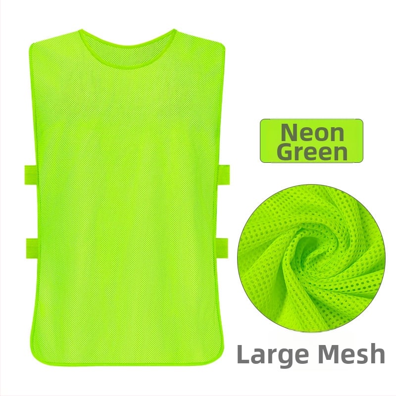 Prozračna mrežasta trening veste za košarku i nogomet s podesivim trakama – poliester