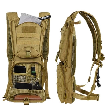 Outdoor ruksak za vanjske sportove od 600D Oxford platna, veliki kapacitet, kamuflažni uzorak, rameni pojasevi s zračnim jastukom, najlonska podstava