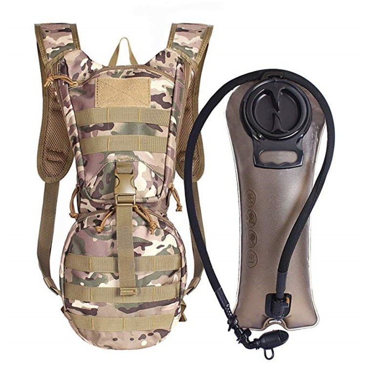 Outdoor ruksak za vanjske sportove od 600D Oxford platna, veliki kapacitet, kamuflažni uzorak, rameni pojasevi s zračnim jastukom, najlonska podstava