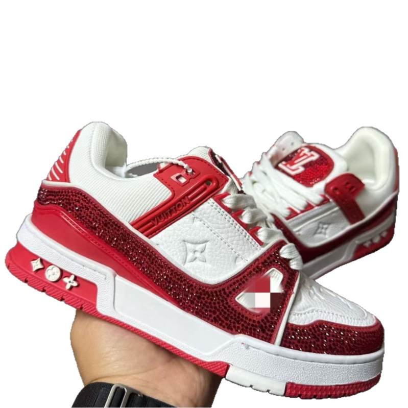Pantofi sport de baschet unisex, înalți, cu imprimeu diamant și design de brand, partea superioară din piele sintetică, talpă din cauciuc, închidere cu șireturi, căptușeală din bumbac, înălțime călcâi 3–5 cm, pentru exerciții