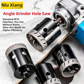 Otvárač otvorov pre uhlovú brúsku na keramické dlaždice a sklo — ultra tenký, s viacerými otvormi, širokým otvorom, suché vŕtanie