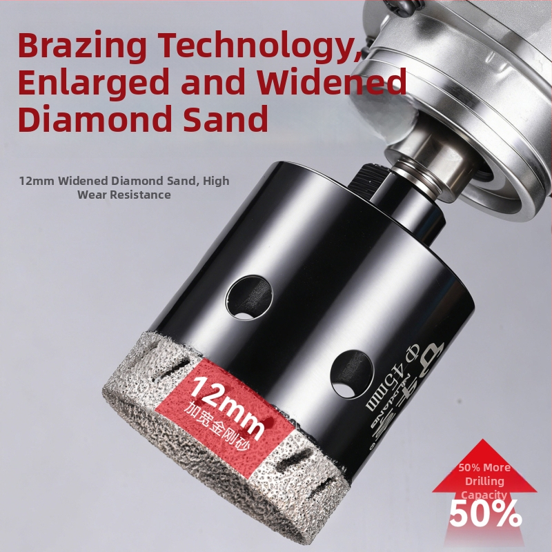Otvárač otvorov pre uhlovú brúsku na keramické dlaždice a sklo — ultra tenký, s viacerými otvormi, širokým otvorom, suché vŕtanie
