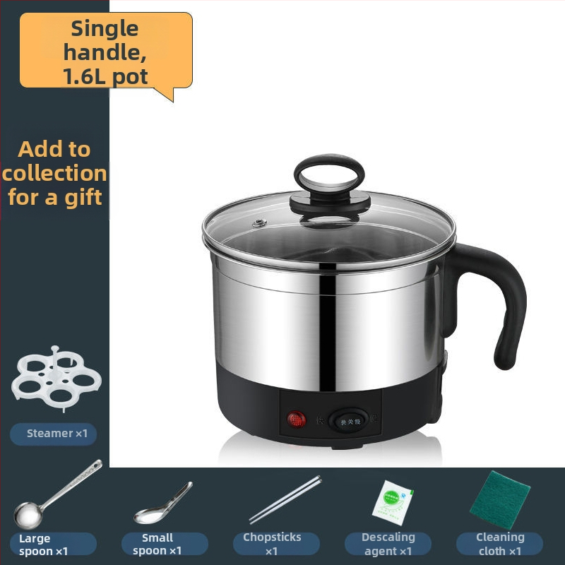 Nerezový oceľový elektrický hrniec – viacúčelový, s odnímateľným a umývateľným vnútorným hrncom