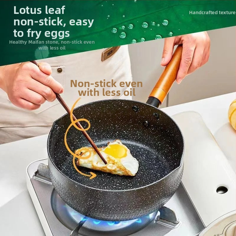 Wok în stil japonez, cu strat antiaderent, din fier fin, capac din oțel inoxidabil cu sticlă, compatibil cu plite universale