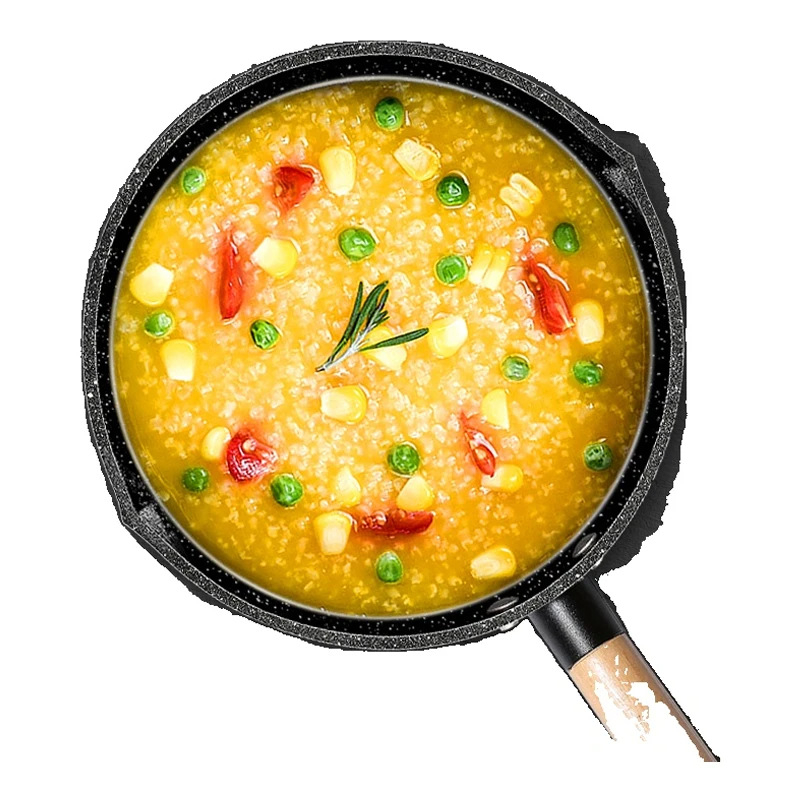 Wok în stil japonez, cu strat antiaderent, din fier fin, capac din oțel inoxidabil cu sticlă, compatibil cu plite universale