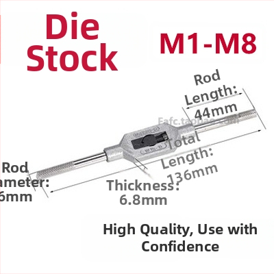 Vysokopevný závitovací kľúč s kruhovou matricou — ručný nástroj