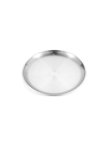 Set od 5 tanjura od nehrđajućeg čelika za kampiranje – kružne tanke tanjuri, prijenosni, otpornost na toplinu