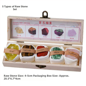 Set de ornamente din piatră brută de cristal - Dragon Roar, model AL654857007448