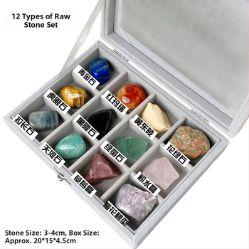 Set de ornamente din piatră brută de cristal - Dragon Roar, model AL654857007448