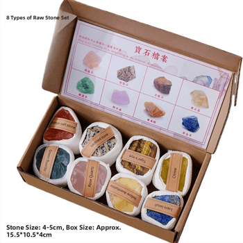 Set de ornamente din piatră brută de cristal - Dragon Roar, model AL654857007448