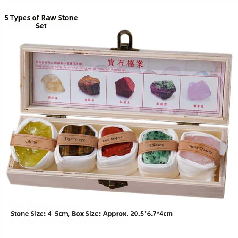 Set de ornamente din piatră brută de cristal - Dragon Roar, model AL654857007448