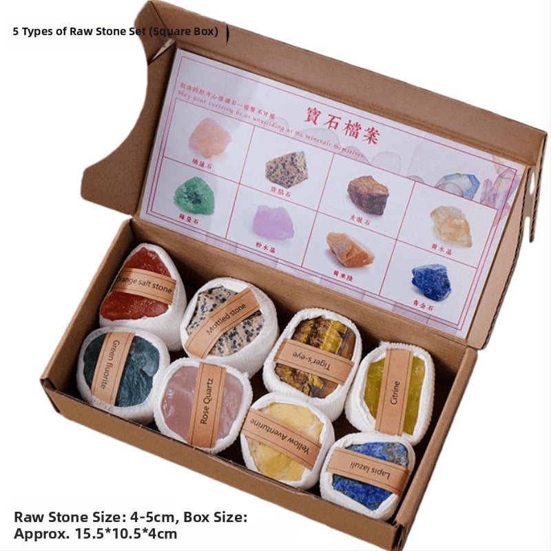 Set de ornamente din piatră brută de cristal - Dragon Roar, model AL654857007448