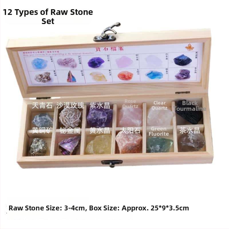 Set de ornamente din piatră brută de cristal - Dragon Roar, model AL654857007448