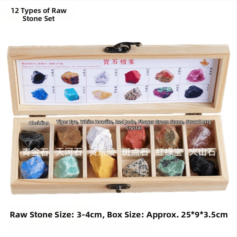 Set de ornamente din piatră brută de cristal - Dragon Roar, model AL654857007448