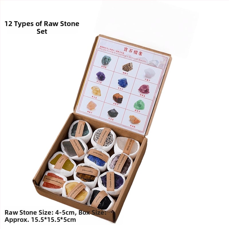 Set de ornamente din piatră brută de cristal - Dragon Roar, model AL654857007448