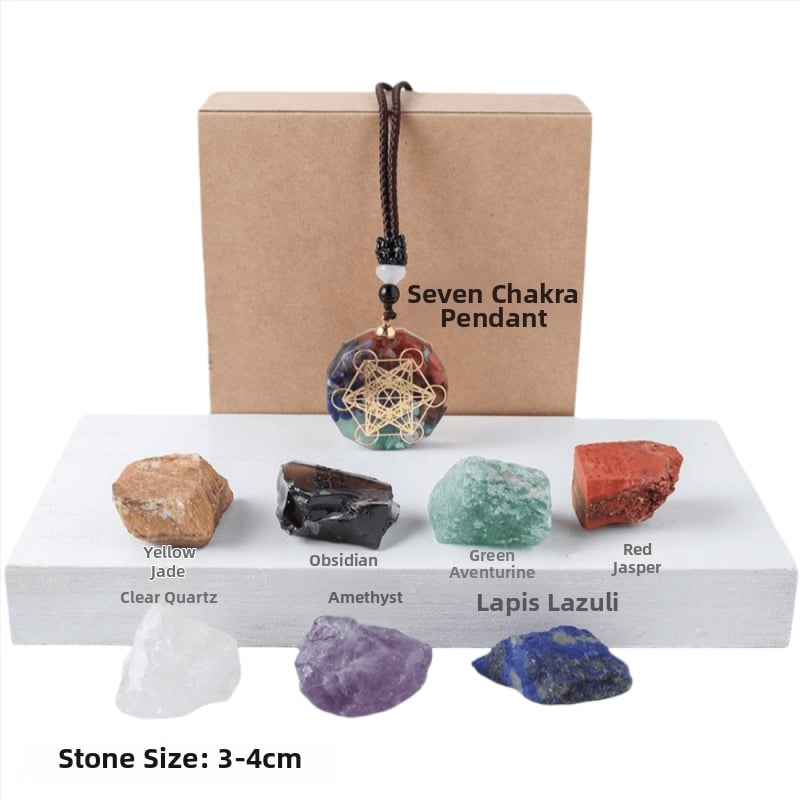 Set de ornamente din piatră brută de cristal - Dragon Roar, model AL654857007448