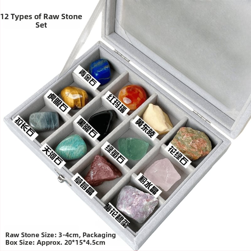 Set de ornamente din piatră brută de cristal - Dragon Roar, model AL654857007448