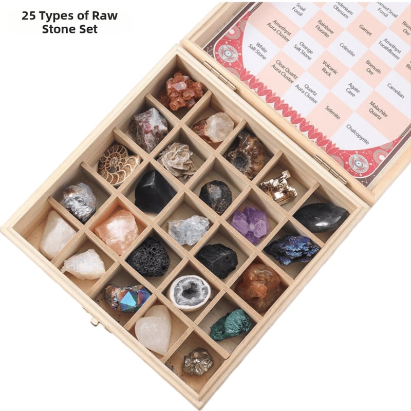 Set de ornamente din piatră brută de cristal - Dragon Roar, model AL654857007448