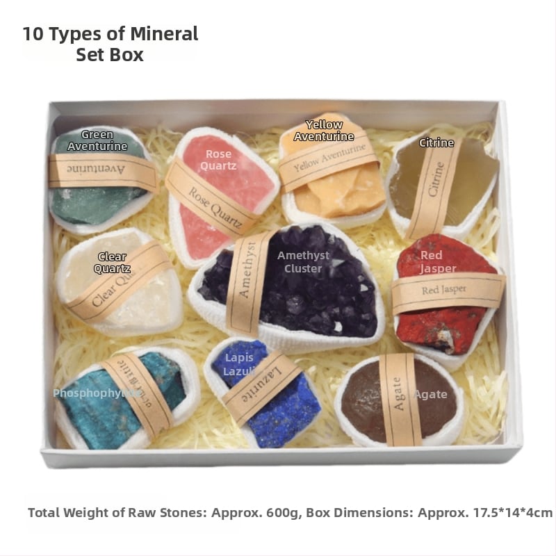 Set de ornamente din piatră brută de cristal - Dragon Roar, model AL654857007448